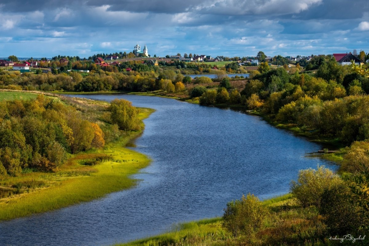 Холмогоры река Северная Двина