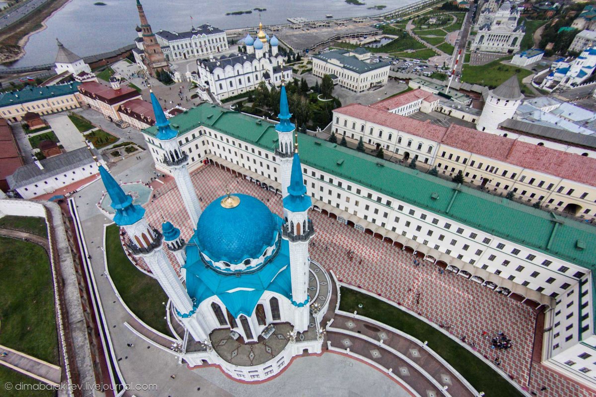 Казанский кремль вид сверху