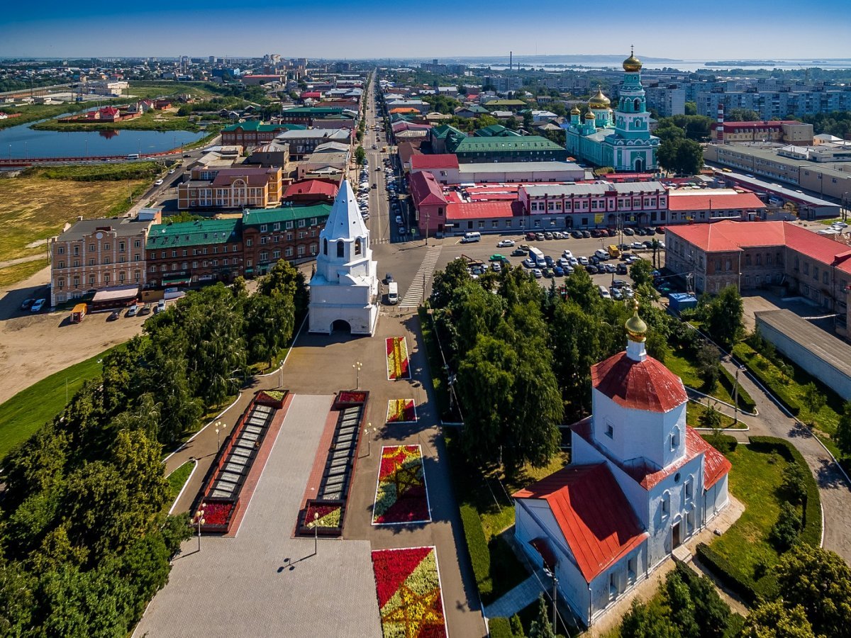 Сызрань вид на Кремль