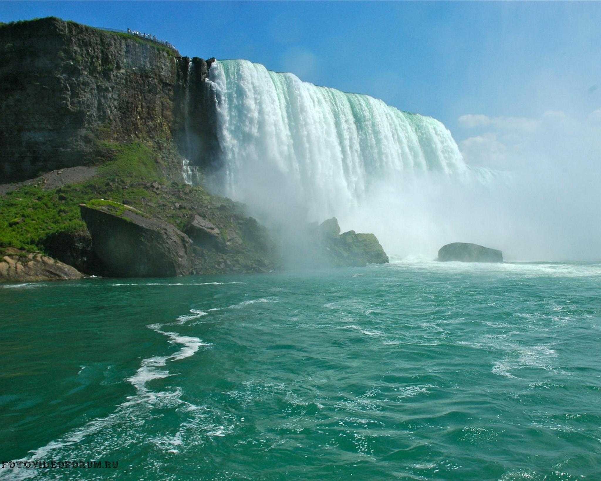 Ниагарский водопад самый большой. Ниагарский водопад Канада. Ниагарский водопад водопады. Ниагара самый высокий водопад в мире.