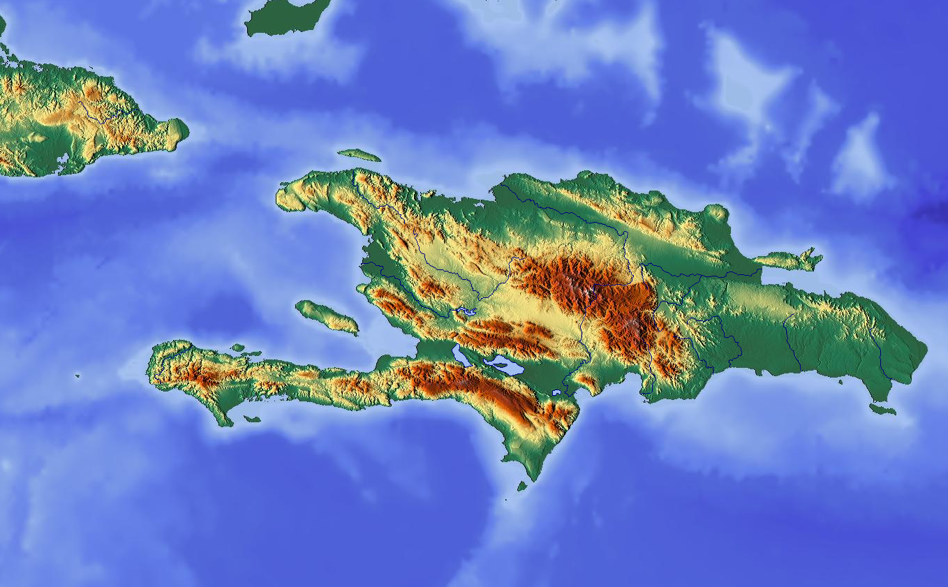 Гаити это какая страна. Рельеф острова Гаити. Остров Гаити Доминиканская Республика. Рельеф Доминиканской Республики. Рельеф Доминиканской Республики карта.
