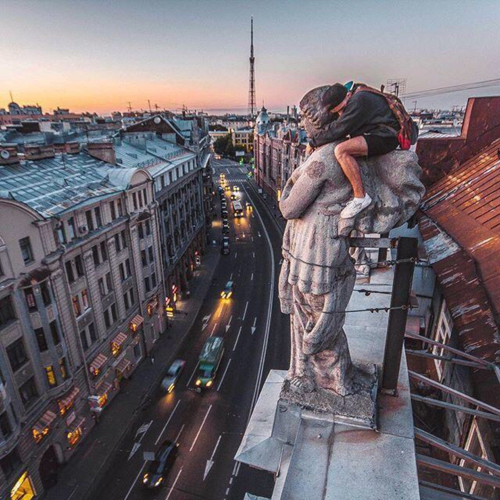 крыши санкт петербурга зимой