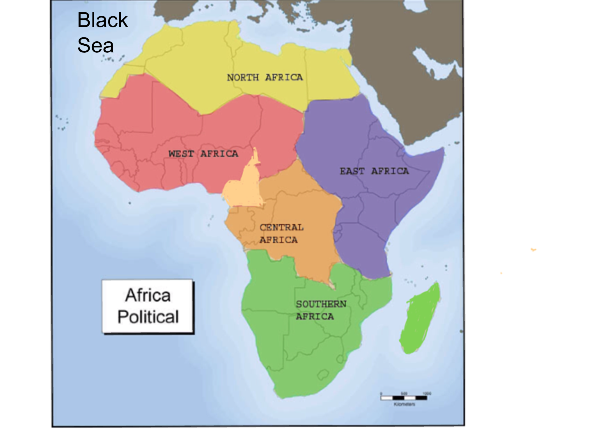 Где восточная африка. Карта Африки. Части Африки. Западная Африка на карте. Регионы Африки.