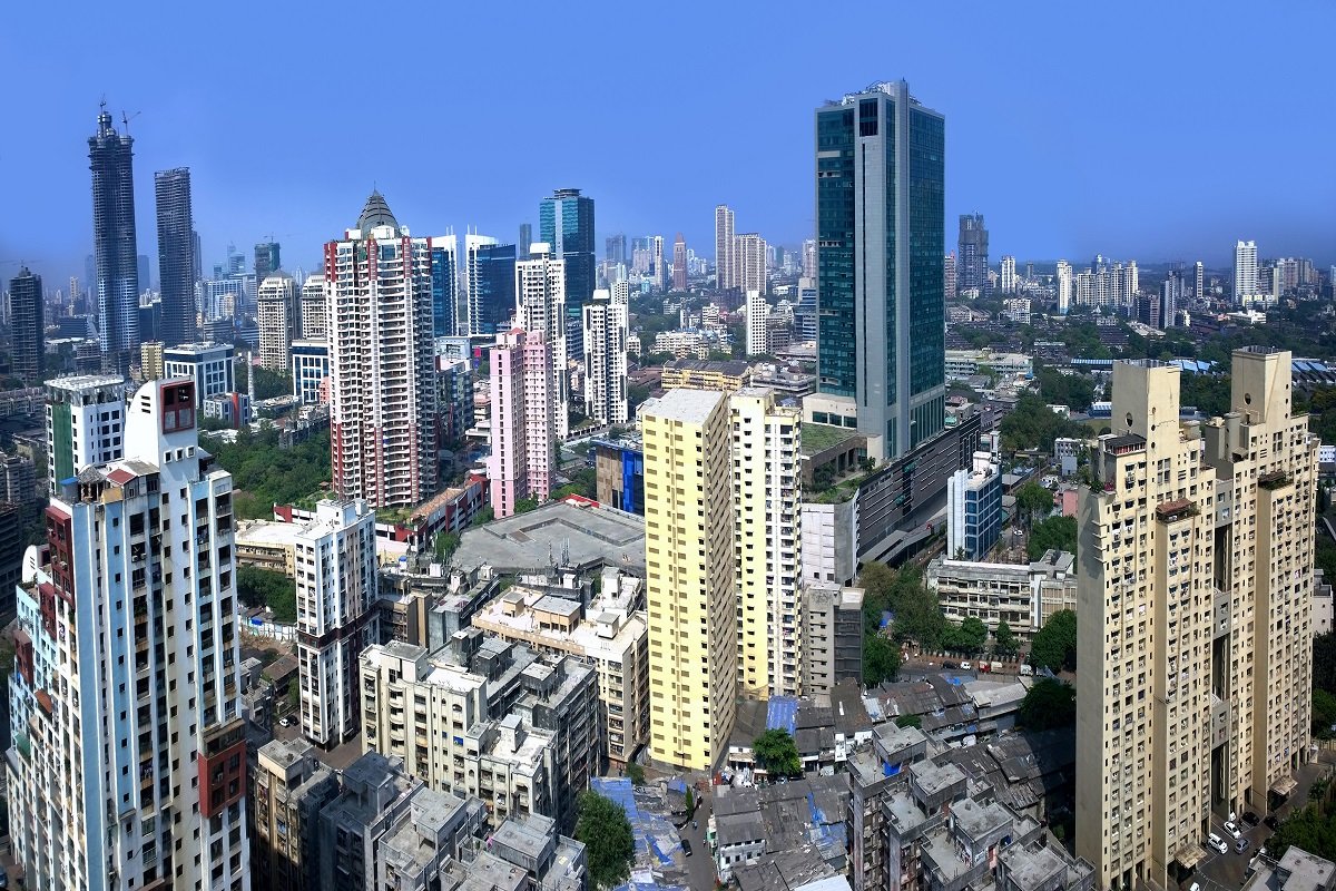 Scenery of Cities on the Territory of film City in Mumbai