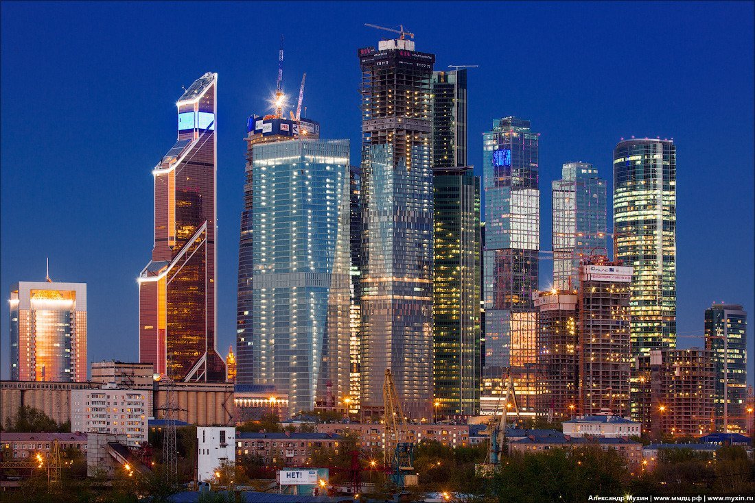 Высотки Москва Сити