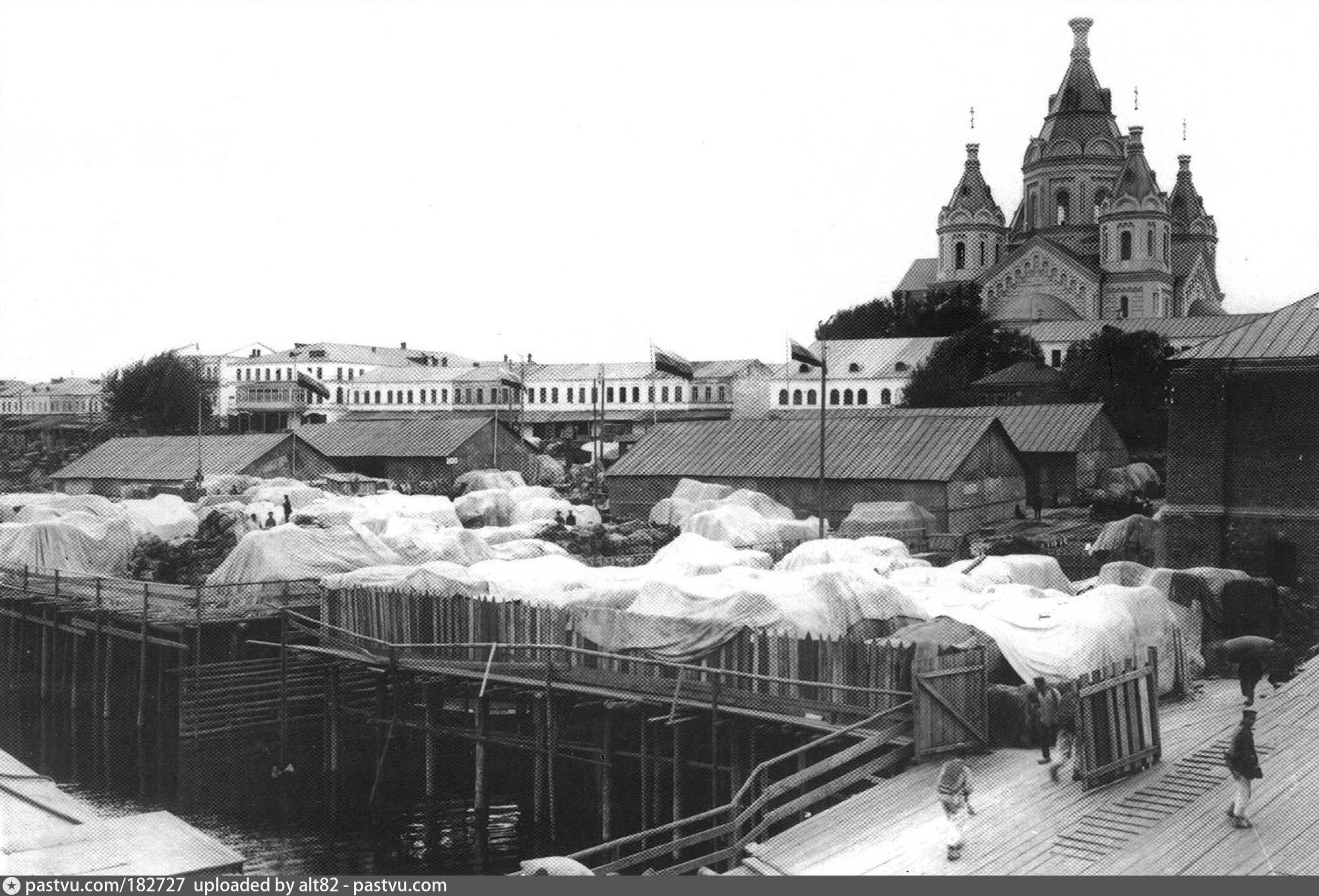 Старинные фото нижнего новгорода. Старый Нижний Новгород 19 век.