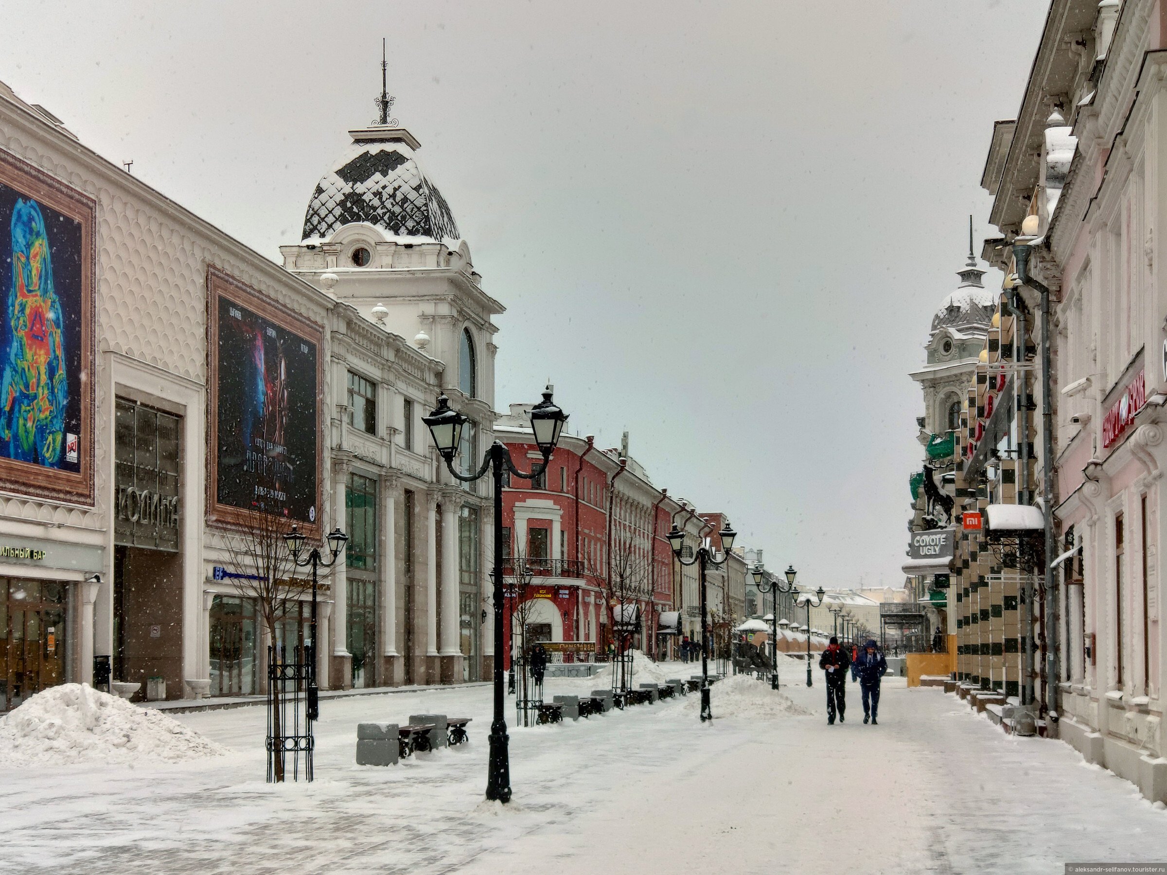 Зимняя казань фото. Казань Баумана зима. Казань Баумана зимой. Улица Баумана Казань зимой. Казань ул Баумана зимой.