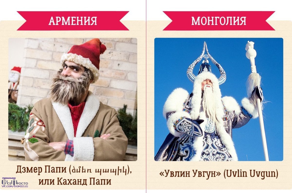 Дед Мороз МВ разеныхьстранах