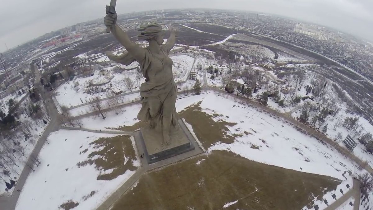 Мамаев Курган Сталинградская битва высота