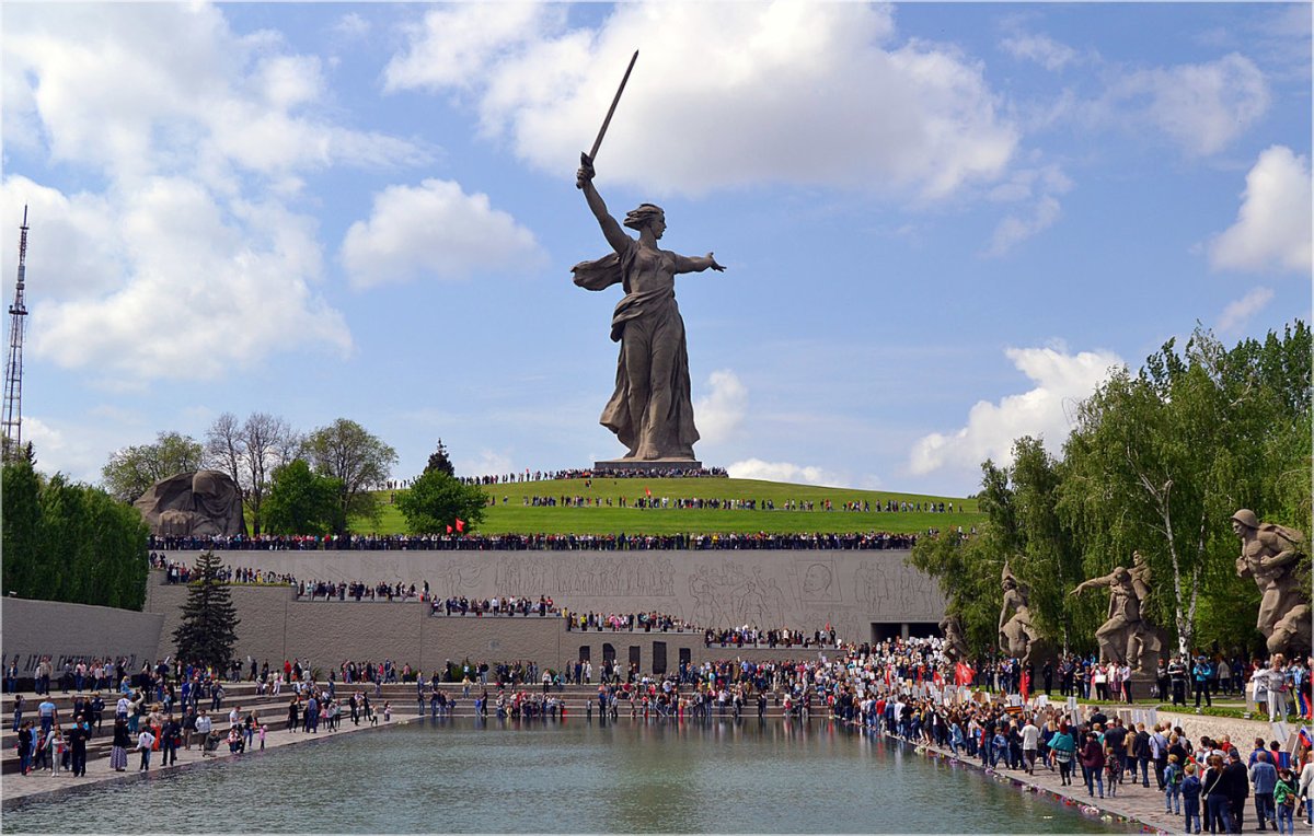 Мамаев Курган Волгоград 9 мая