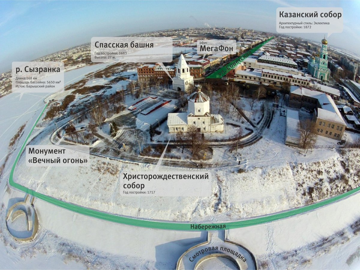 Сызранский Кремль зимой