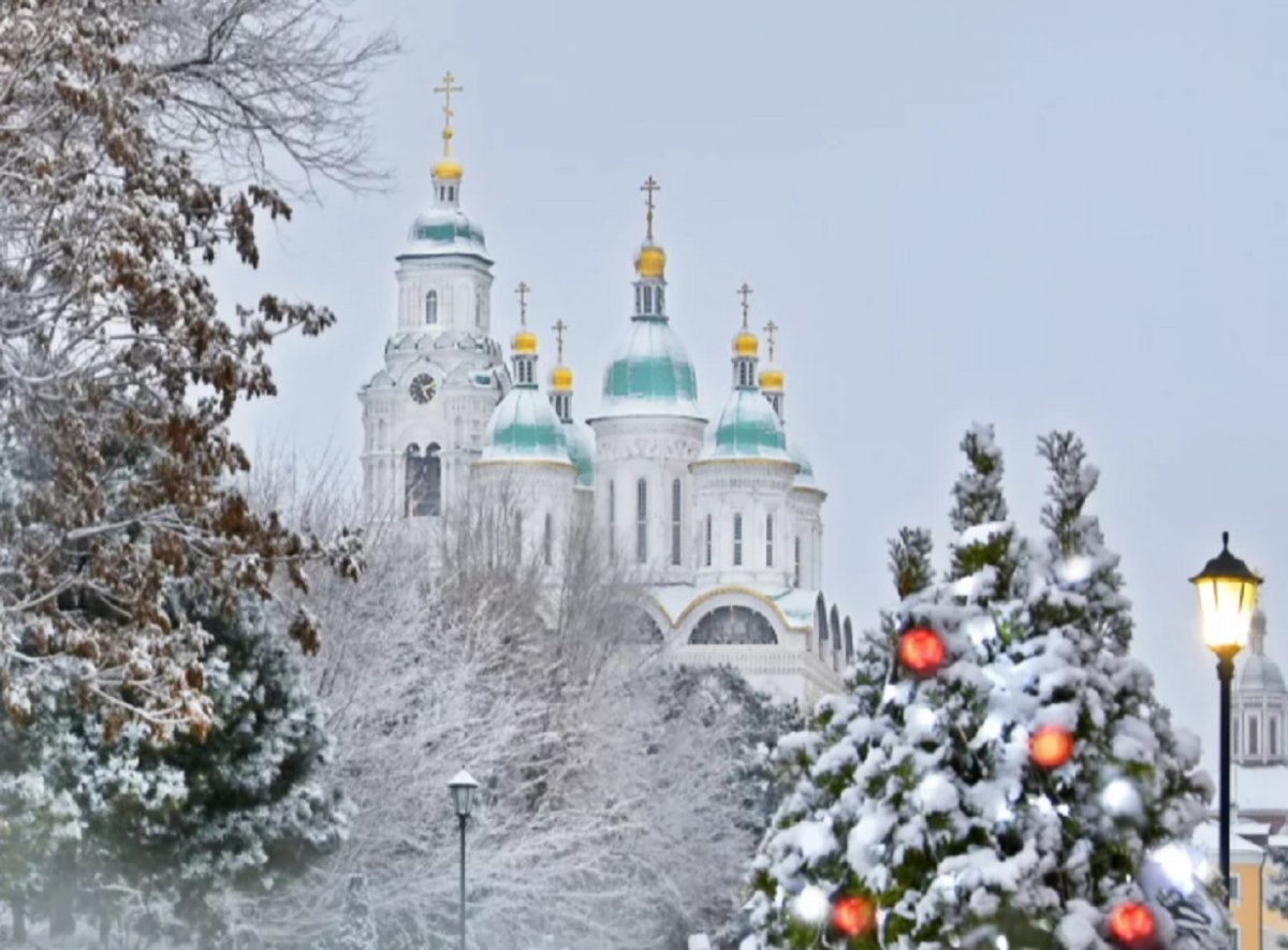 Кремль Астрахань зимой