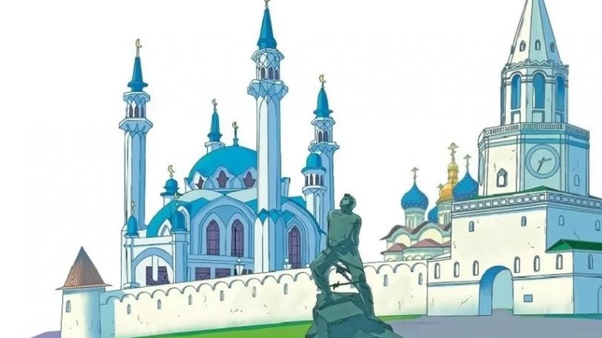 Казанский Кремль Казань вектор