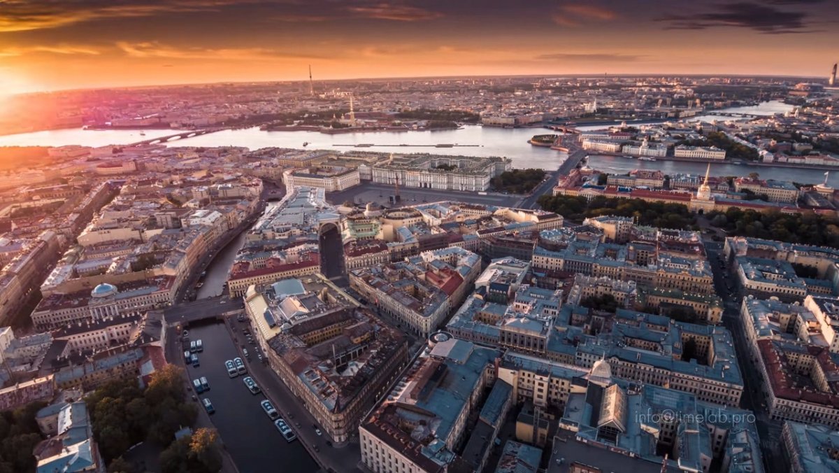 Санкт петербург вид сверху на город фото