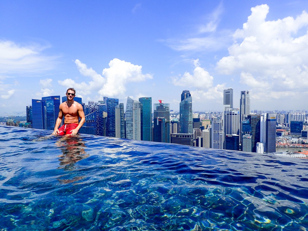Бассейн Infinity Pool Сингапур