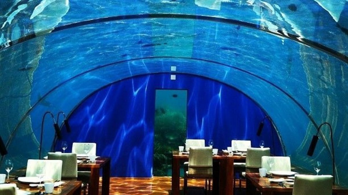 Ithaa Undersea Restaurant, остров Рангали, Мальдивы