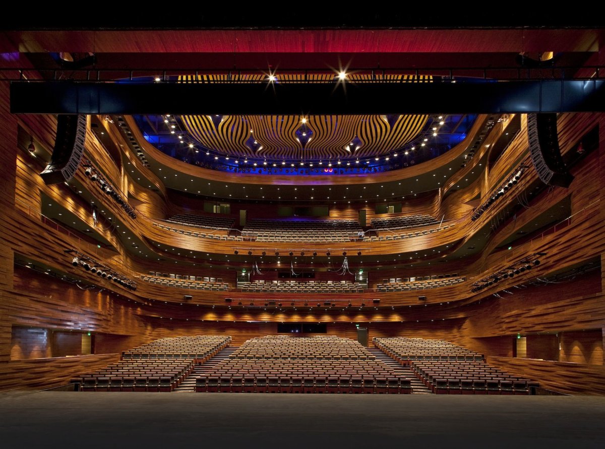 Оперный театр Wuxi Grand Theatre интерьер