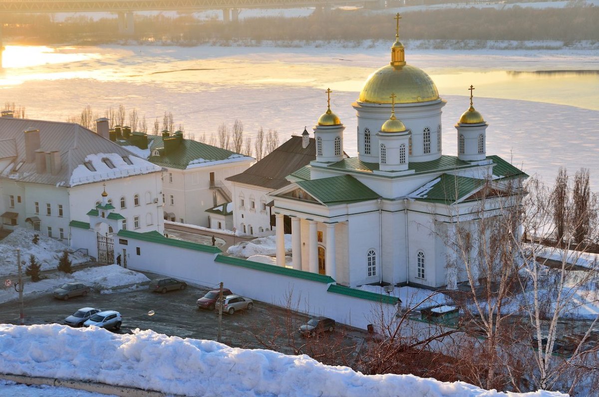 Купола Благовещенский монастырь Нижний Новгород