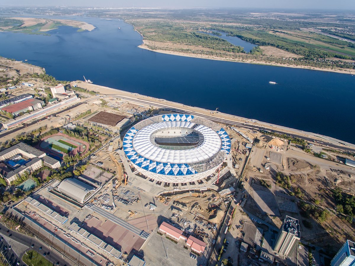 Волгоград Арена вид сверху