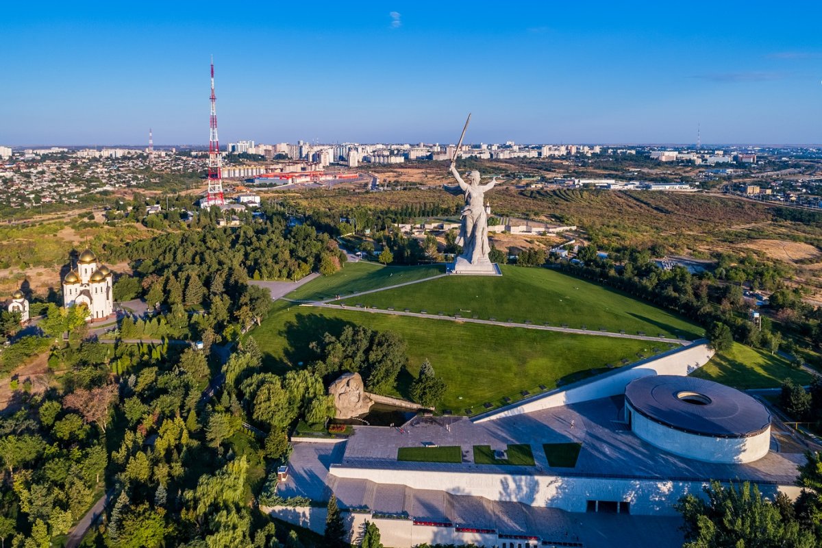 Волгоград с высоты птичьего полета