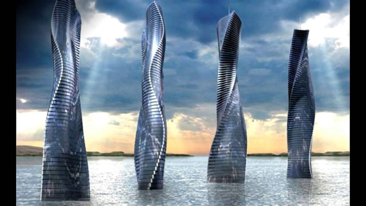 Вращающийся небоскреб Dynamic Tower