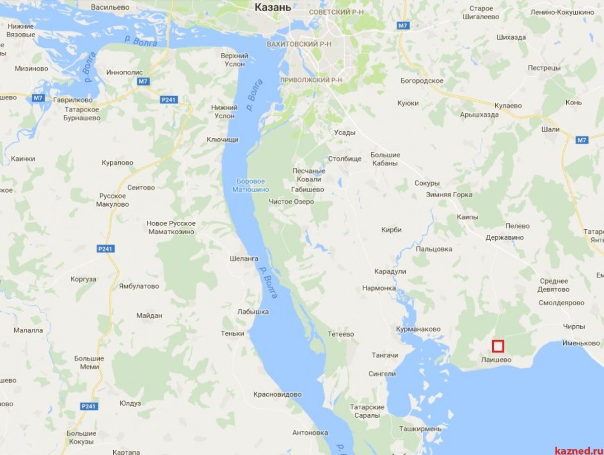 Тетеево Лаишевский район на карте