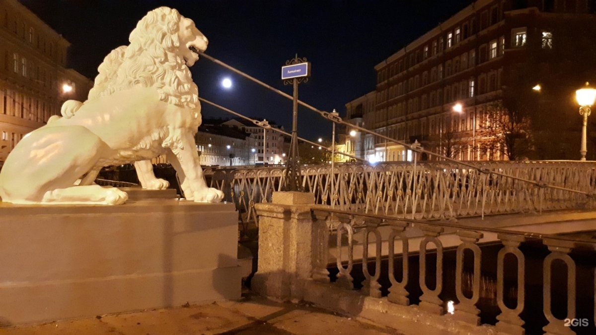 Львиный мостик в санкт петербурге фото