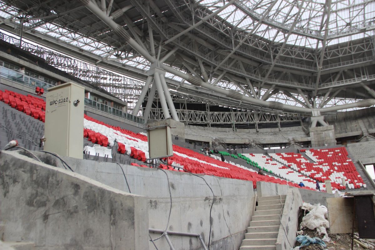 Казань Арена зимой