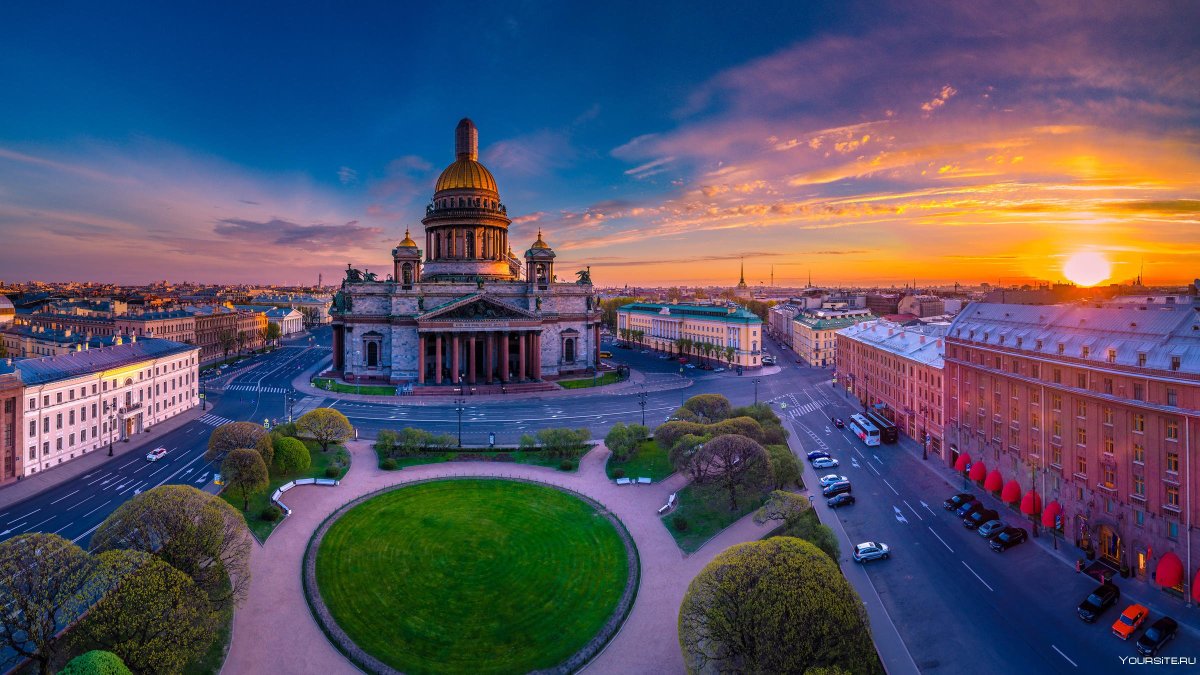 Санкт-Петербург вид на Исаакиевский собор