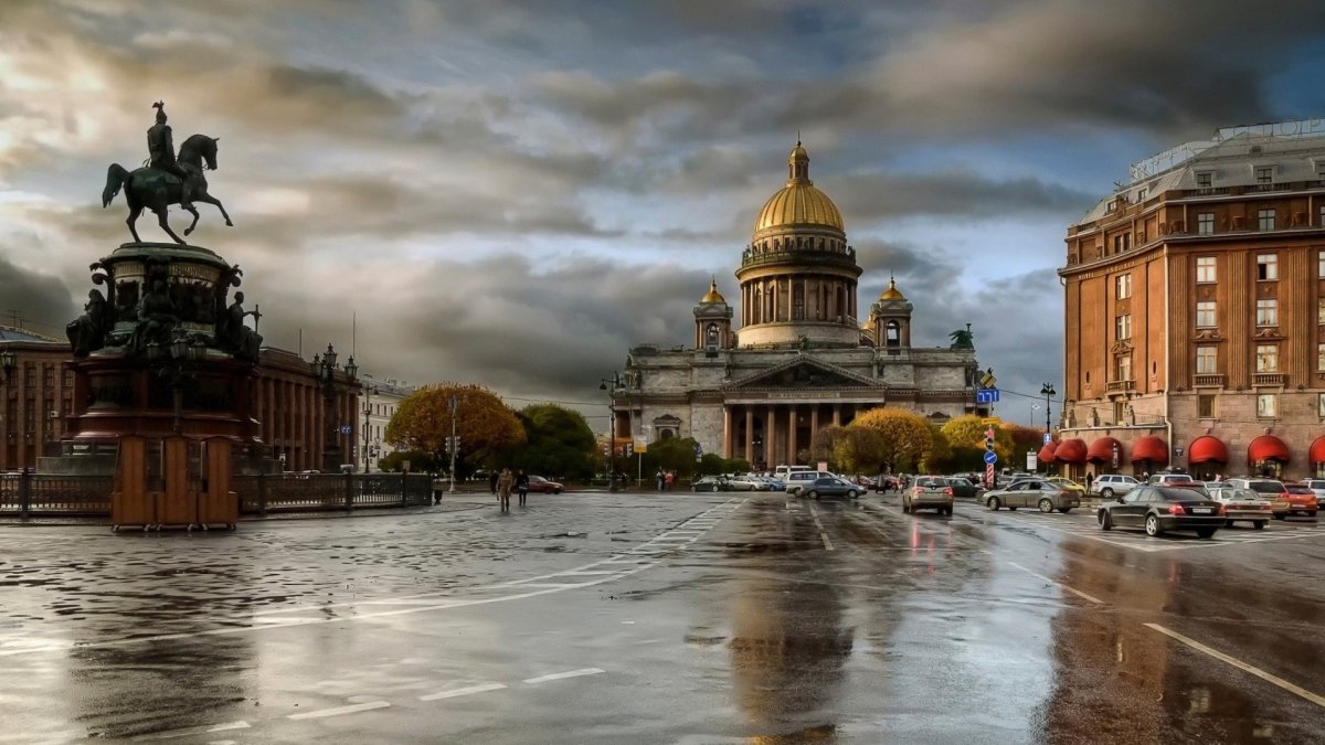 Санкт-Петербург Исаакиевский собор осень