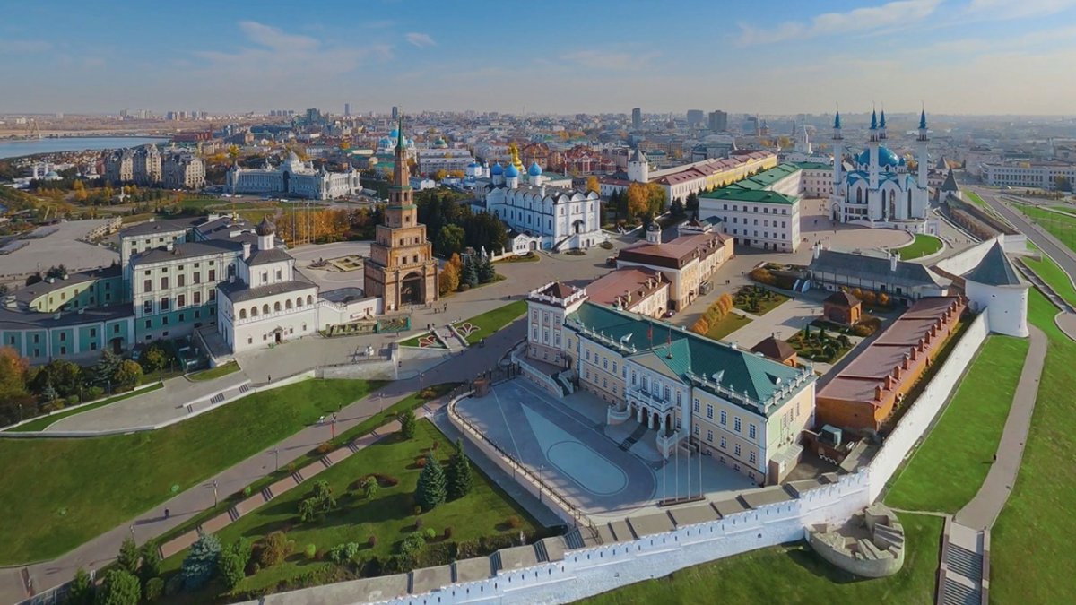 Казанский Кремль сверху 2022