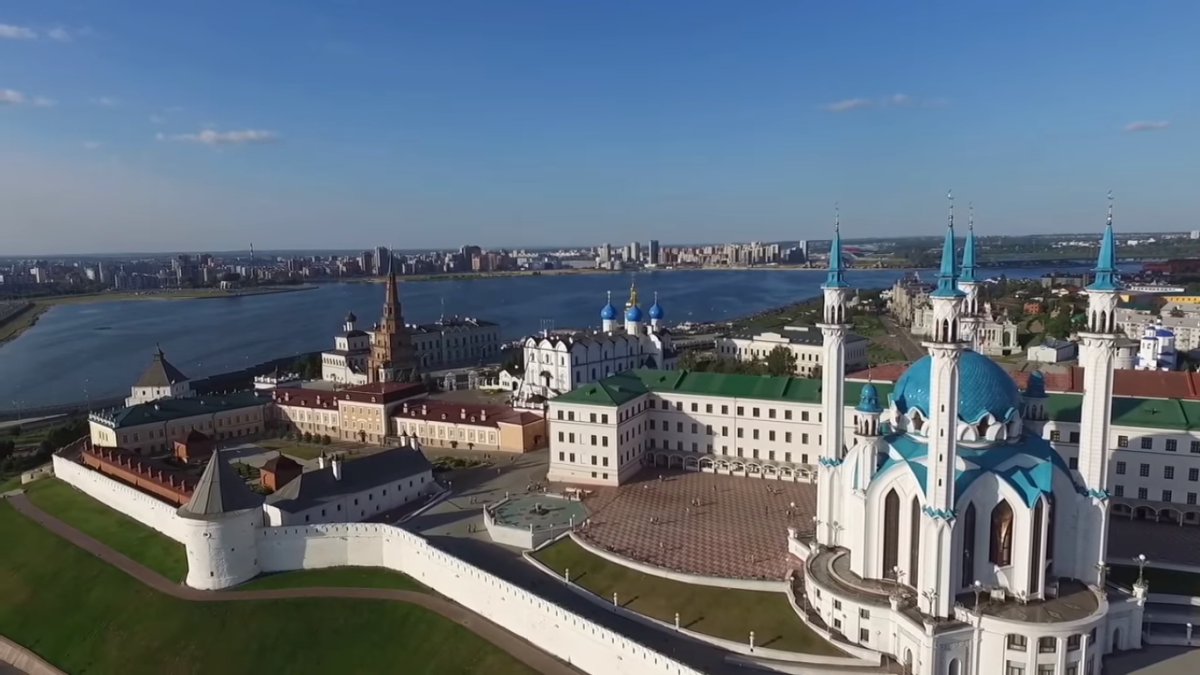 Казанский Кремль с высоты птичьего полета