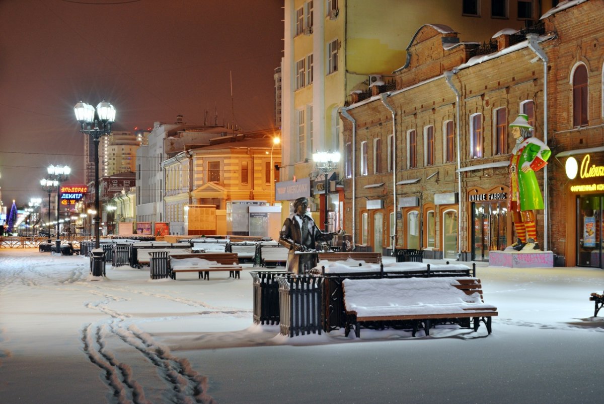 Улица Вайнера Екатеринбург зимой