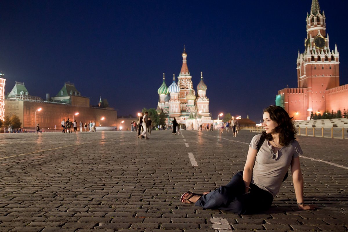 Фотосессия на фоне Кремля