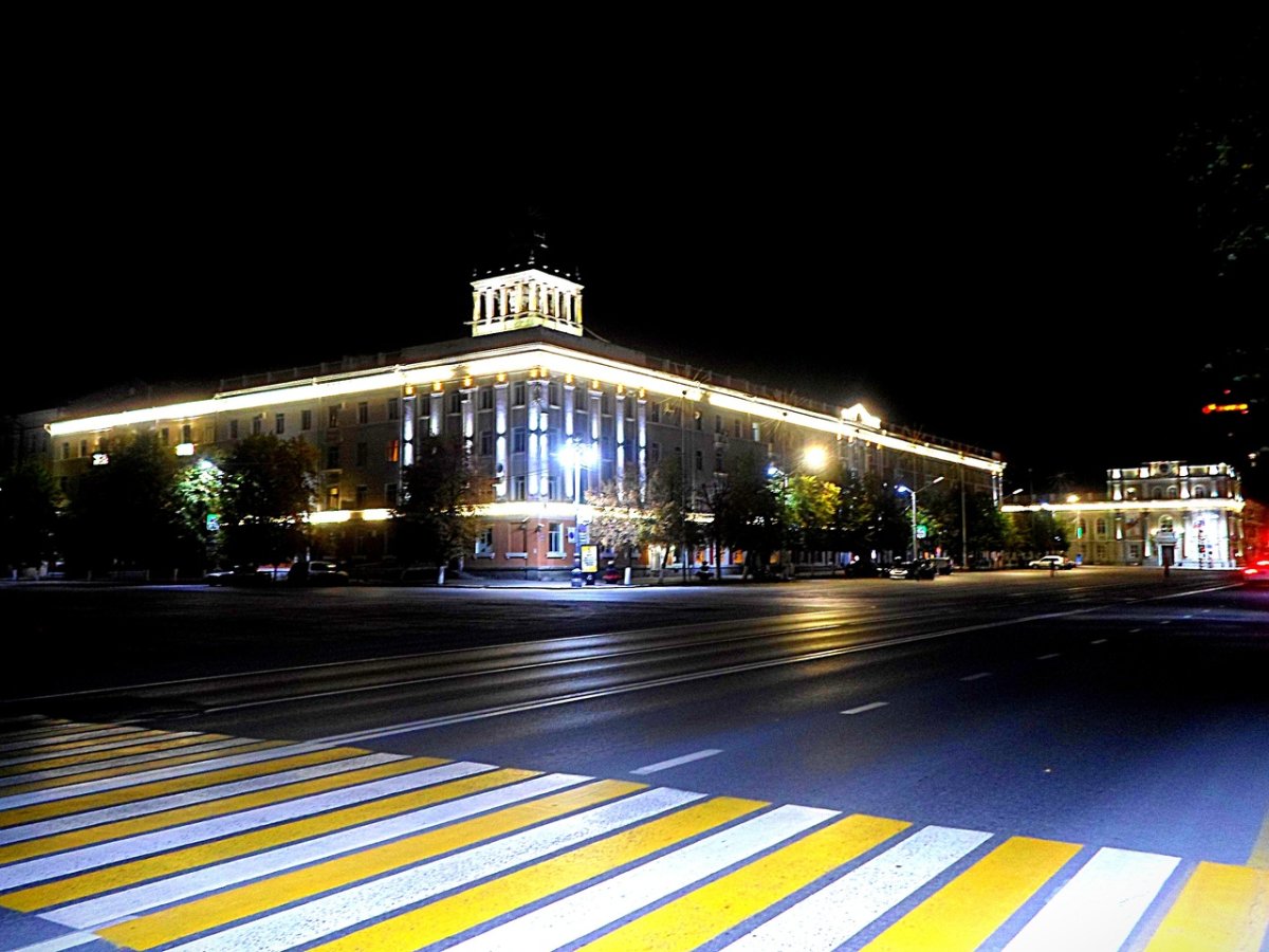 Ночной город Курган