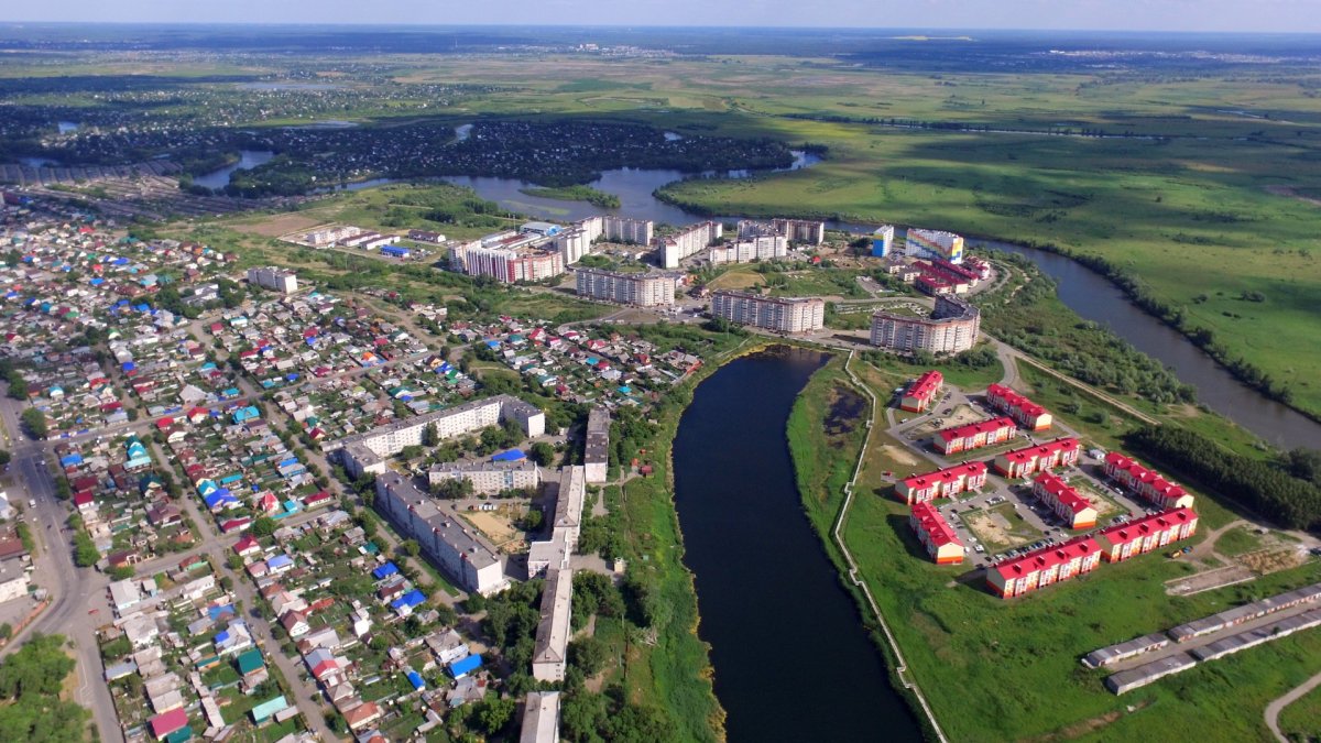 Курганская область с высоты птичьего полета
