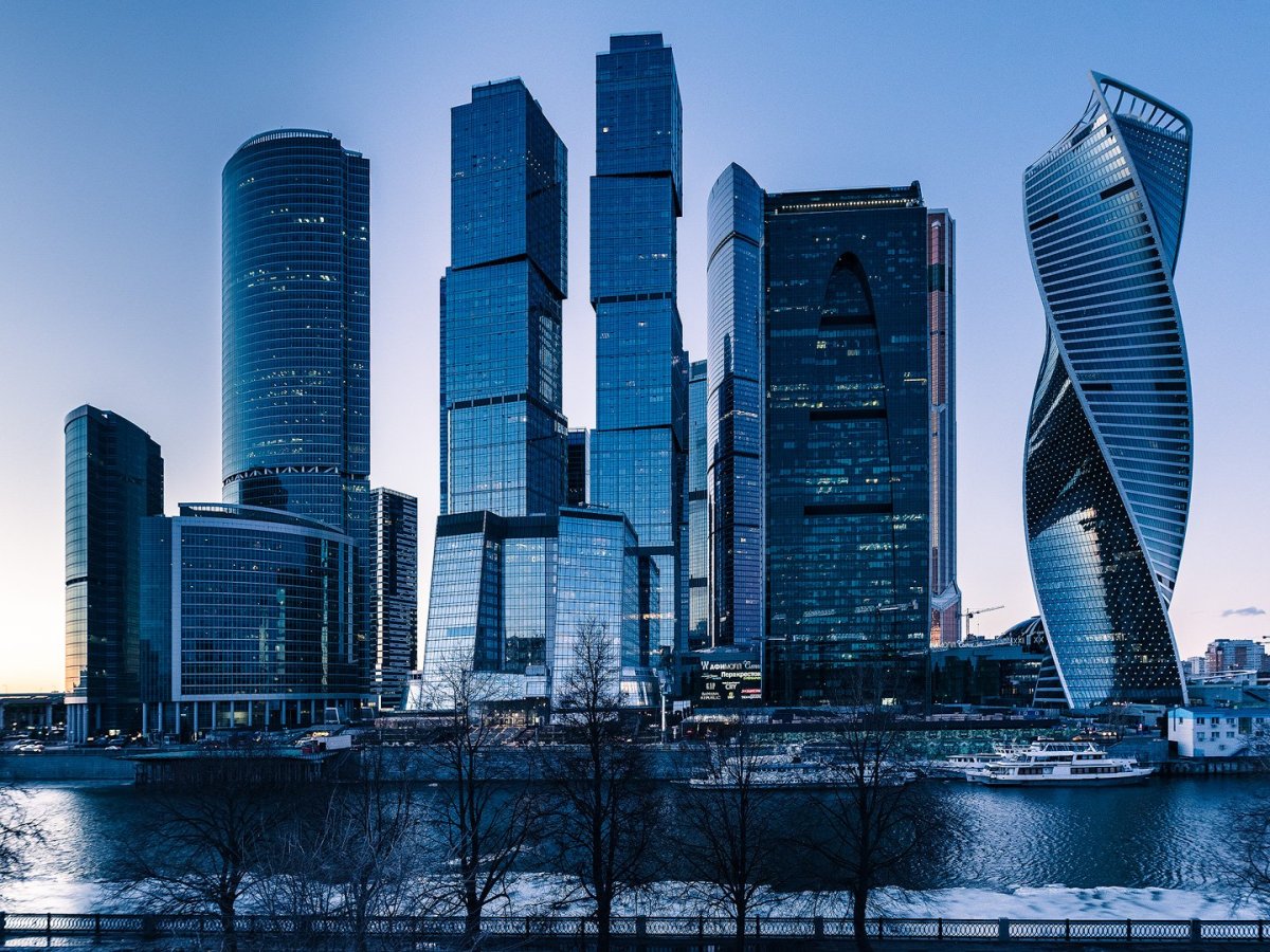 Вид на деловой центр Москва-Сити