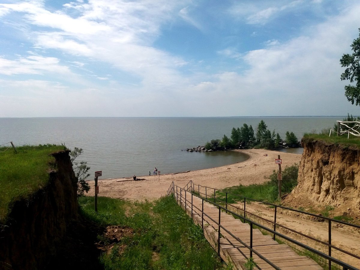 Бердск каменный пляж
