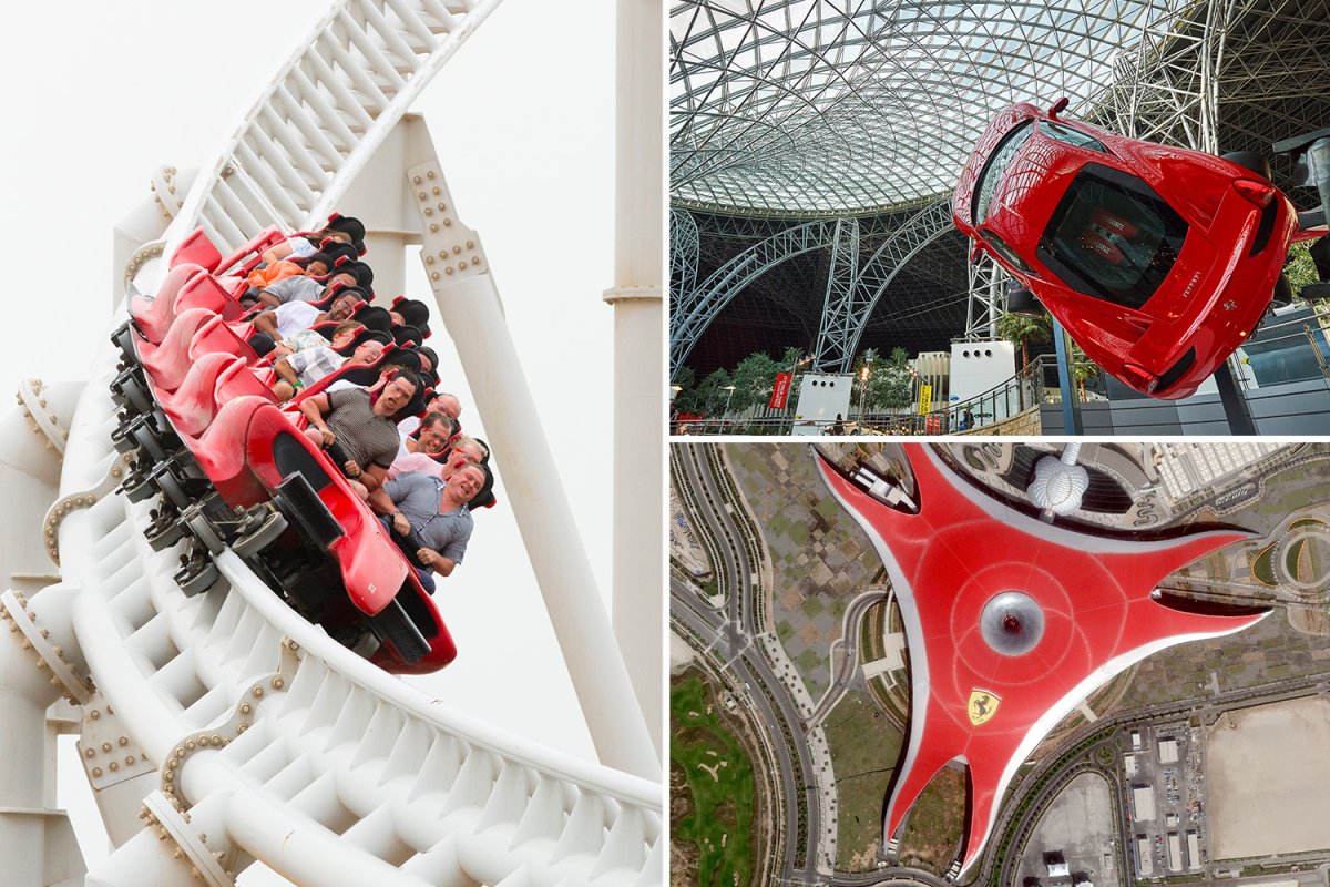 Тематический парк Ferrari World, Абу-Даби, ОАЭ карта