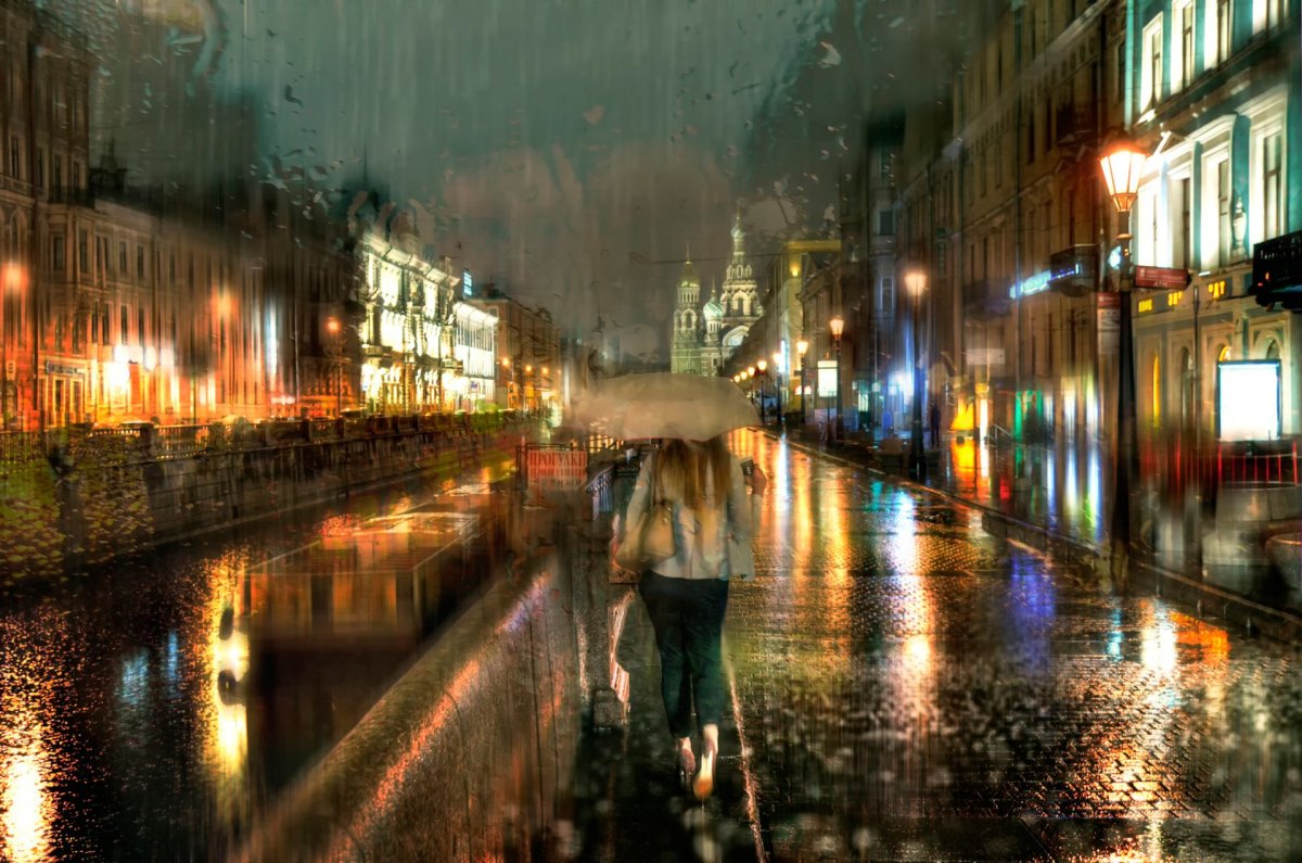 Санкт петербург фото дождь