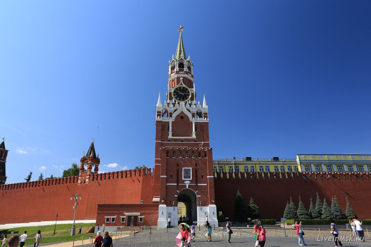 Красная площадь Москва Спасская башня