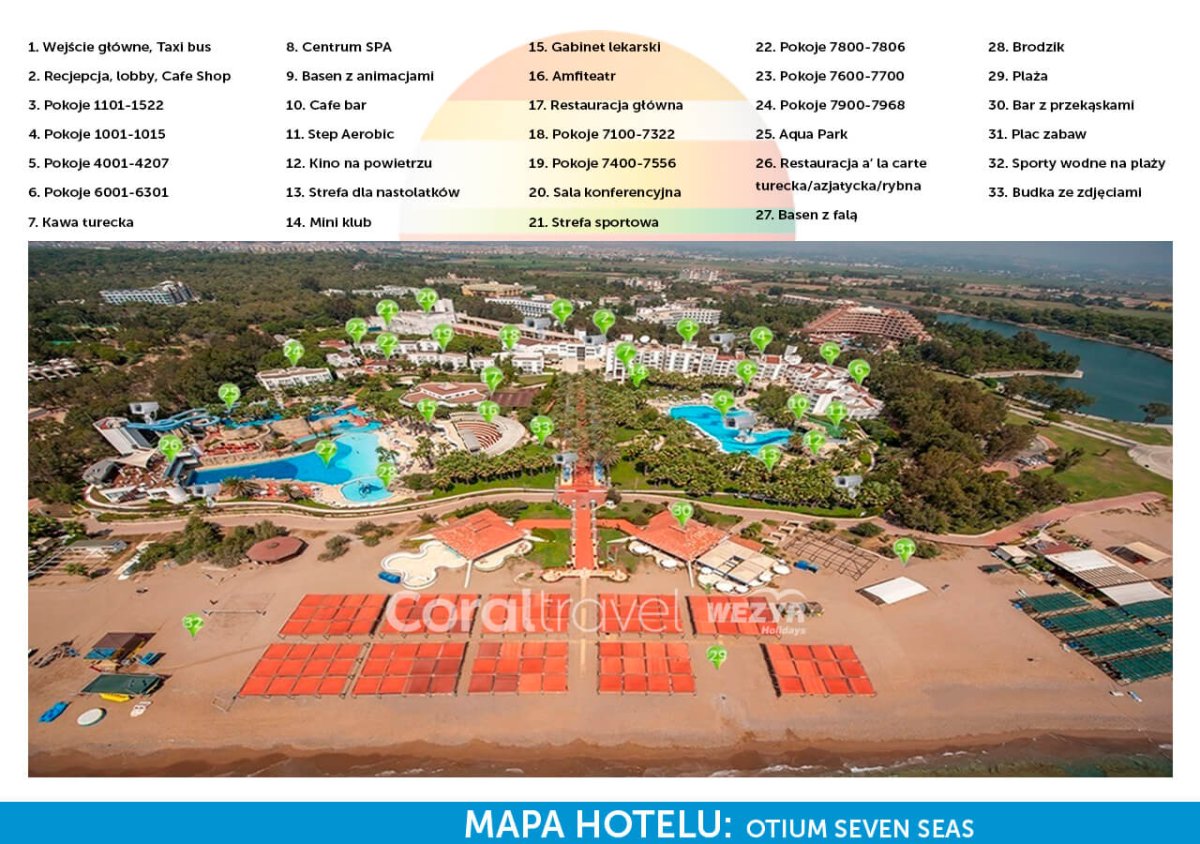 Карта отеля Otium Hotel Seven Seas