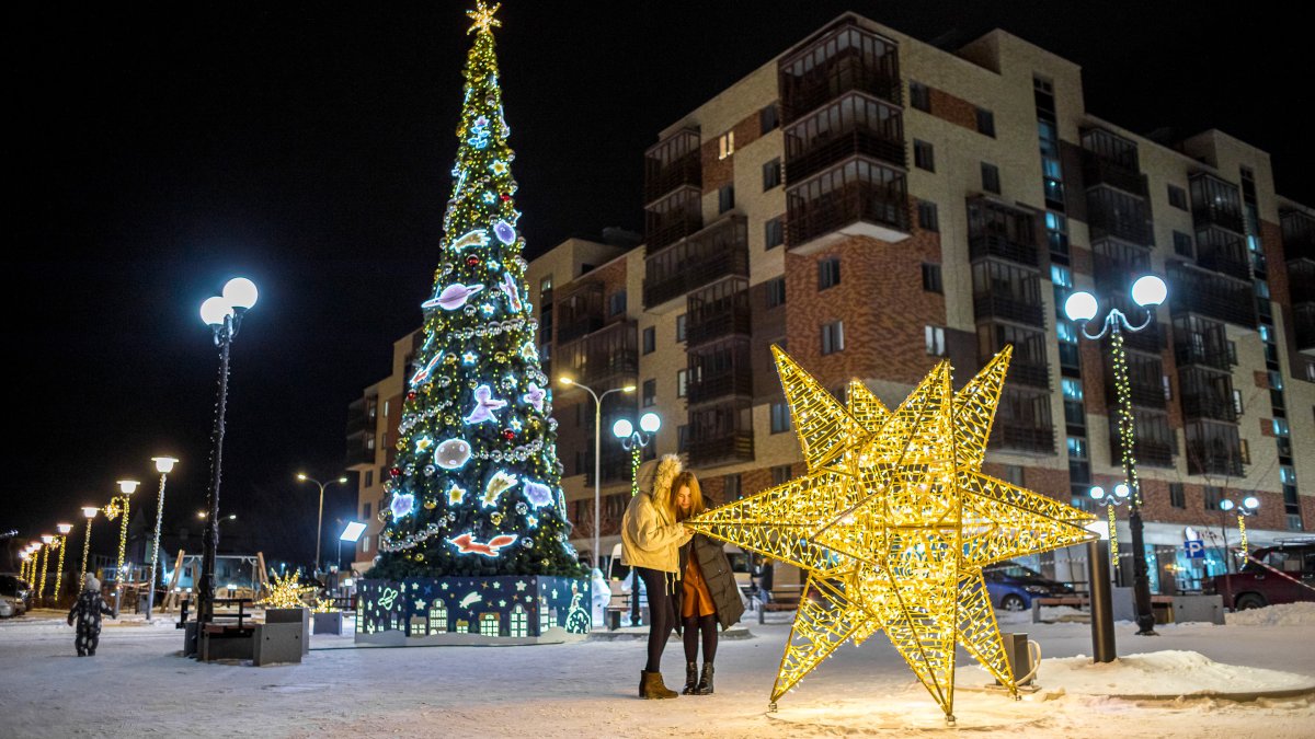 Южный берег Красноярск зимой