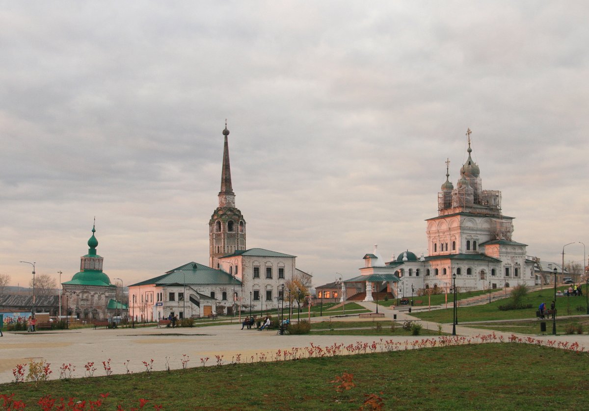 Соборная площадь в Соликамске